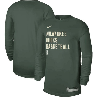 Unisex NBA Milwaukee Bucks Nike Hunter Green 2023-24 Legend On-Court Practice Long Sleeve T-Shirt