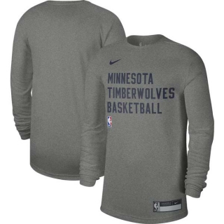 Unisex NBA Minnesota Timberwolves Nike Heather Gray 2023-24 Legend On-Court Practice Long Sleeve T-Shirt