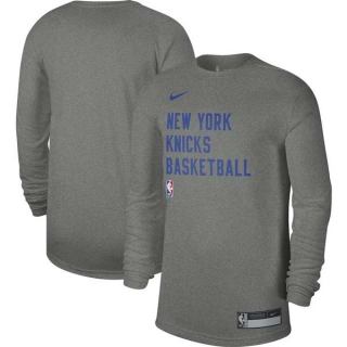 Unisex NBA New York Knicks Nike Heather Gray 2023-24 Legend On-Court Practice Long Sleeve T-Shirt