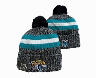 NFL Jacksonville Jaguars New Era Black Teal Cuffed Beanies Knit Hat 3030