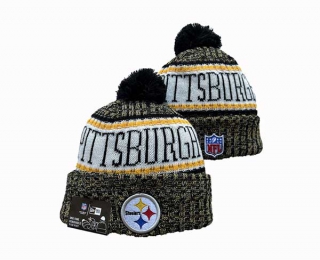 NFL Pittsburgh Steelers New Era Black Gold Cuffed Beanies Knit Hat 3052