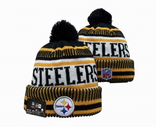 NFL Pittsburgh Steelers New Era Black Gold Cuffed Beanies Knit Hat 3054