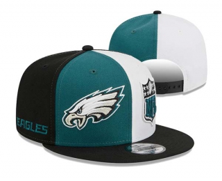 NFL Philadelphia Eagles New Era Midnight Green Black 2023 Sideline 9FIFTY Snapback Hat 3031