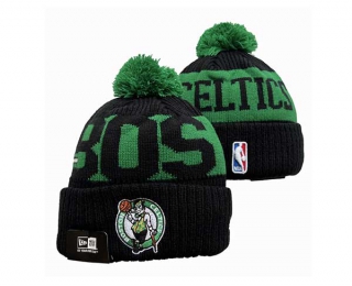 NBA Boston Celtics New Era Black Green Beanies Knit Hat 3024