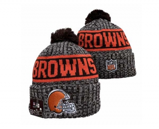 NFL Cleveland Browns New Era Graphite 2023 Sideline Beanies Knit Hat 3042