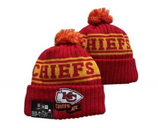 NFL Kansas City Chiefs New Era Red Gold 2022 Sideline Beanies Knit Hat 3061