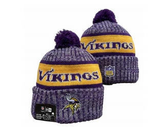 NFL Minnesota Vikings New Era Purple 2023 Sideline Beanies Knit Hat 3042