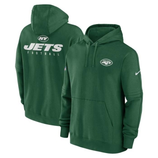 Men's NFL New York Jets Nike Green Sideline Club Fleece Pullover Hoodie