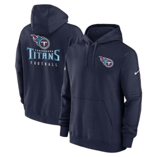 Men's NFL Tennessee Titans Nike Navy Sideline Club Fleece Pullover Hoodie