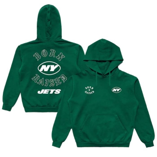 Unisex NFL New York Jets Born x Raised Green Pullover Hoodie
