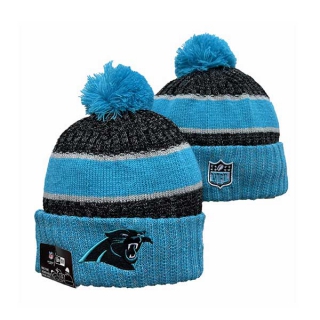 NFL Carolina Panthers New Era Blue Black 2023 Sideline Cuffed Beanies Knit Hat 3053