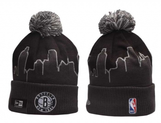 NBA Brooklyn Nets New Era Black Gray 2022 Tip Off Beanies Knit Hat 5005