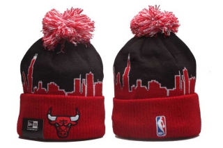 NBA Chicago Bulls New Era Black Red 2022 Tip Off Beanies Knit Hat 5008