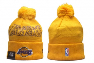 NBA Los Angeles Lakers New Era Gold 2023 NBA Draft Cuffed Beanies Knit Hat 5013