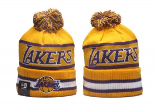 NBA Los Angeles Lakers New Era Gold Beanies Knit Hat 5014