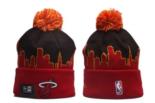 NBA Miami Heat New Era Black Red 2022 Tip Off Beanies Knit Hat 5008