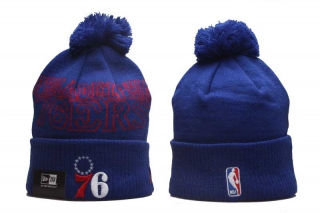 NBA Philadelphia 76ers New Era Royal 2023 NBA Draft Cuffed Beanies Knit Hat 5003