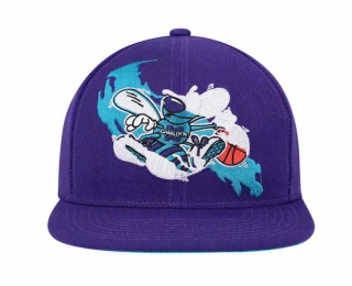 NBA Charlotte Hornets Mitchell & Ness Purple Paint By Numbers Snapback Hat 2016