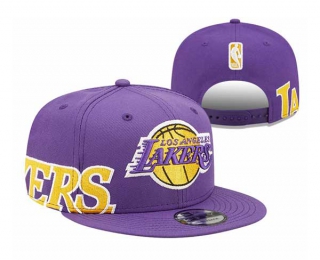 NBA Los Angeles Lakers New Era Purple Side Split 9FIFTY Snapback Hat 3099