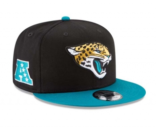 NFL Jacksonville Jaguars New Era Black Teal 9FIFTY Snapback Hat 2029