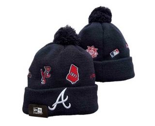 MLB Atlanta Braves New Era Navy Identity Cuffed Beanies Knit Hat 3002