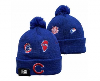 MLB Chicago Cubs New Era Royal Identity Cuffed Beanies Knit Hat 3009