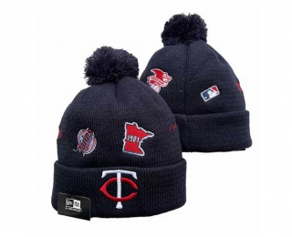 MLB Minnesota Twins New Era Navy Identity Cuffed Beanies Knit Hat 3006