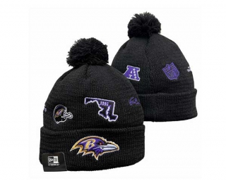 NFL Baltimore Ravens New Era Black Identity Cuffed Beanies Knit Hat 3049