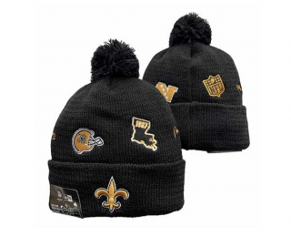 NFL New Orleans Saints New Era Black Identity Cuffed Beanies Knit Hat 3052