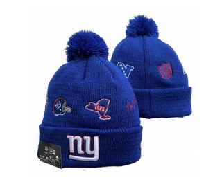 NFL New York Giants New Era Royal Identity Cuffed Beanies Knit Hat 3070