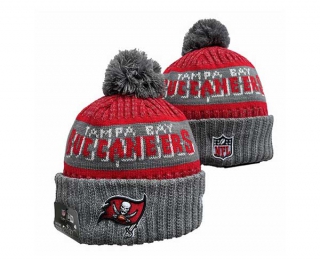 NFL Tampa Bay Buccaneers New Era Red Pewter 2023 Sideline Tech Cuffed Beanies Knit Hat 3058
