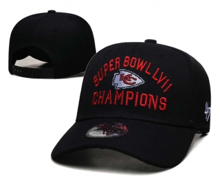 NFL Kansas City Chiefs '47 Black Super Bowl LVII Champions Snapback Hat 2004