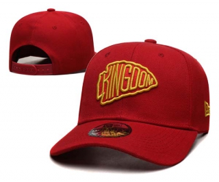 NFL Kansas City Chiefs New Era Red Kingdom Omaha Low Profile Snapback Hat 2008