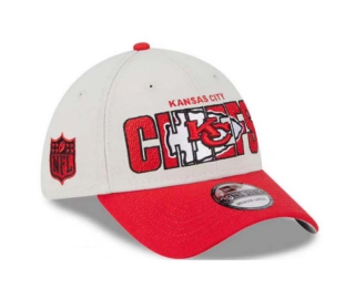NFL Kansas City Chiefs New Era Stone Red 2023 NFL Draft On Stage 39THIRTY Flex Hat 2010