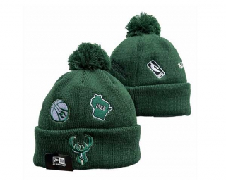 NBA Milwaukee Bucks New Era Hunter Green Identity Cuffed Beanies Knit Hat 3011