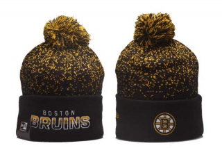 NHL Boston Bruins New Era Black Iconic Gradient Cuffed Beanies Knit Hat 5003
