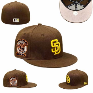 MLB San Diego Padres New Era Brown 1993 MLB World Series 59FIFTY Fitted Hat 0503