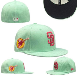 MLB San Diego Padres New Era Fluorescent Green 59FIFTY Fitted Hat 0504