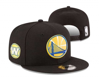 NBA Golden State Warriors New Era Black 9FIFTY Snapback Hat 3061