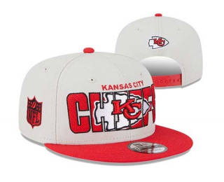 NFL Kansas City Chiefs New Era Stone Red 2023 NFL Draft On Stage 9FIFTY Snapback Hat 3067