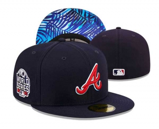 MLB Atlanta Braves New Era Navy 2021 World Series 59FIFTY Fitted Hat 3003
