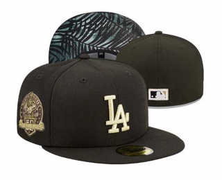MLB Los Angeles Dodgers New Era Black 60th Anniversary 59FIFTY Fitted Hat 3002