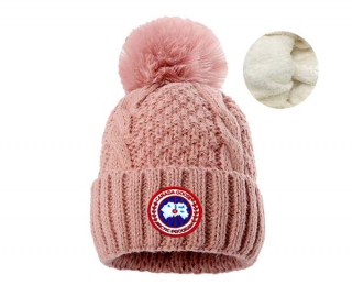 Wholesale Canada Goose Pink Knit Beanie Hat AAA 9043