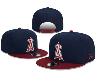 MLB Los Angeles Angels New Era Navy Burgundy 9FIFTY Snapback Adjustable Hat 8002