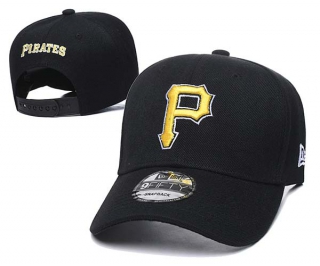 MLB Pittsburgh Pirates New Era Black Curved 9FIFTY Snapback Hat 2021