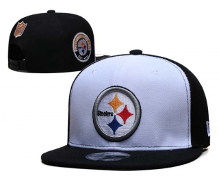 NFL Pittsburgh Steelers New Era White Black 9FIFTY Snapback Hat 6042