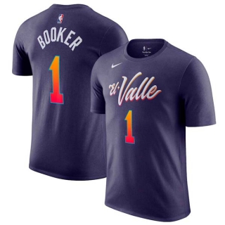 Men's Phoenix Suns Devin Booker Nike Purple 2023-24 City Edition T-Shirt