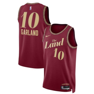 Men's Cleveland Cavaliers Darius Garland Nike Wine 2023-24 Swingman City Edition Jersey
