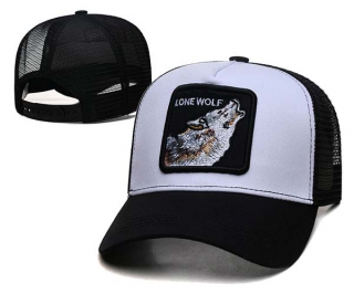Wholesale Goorin Bros Lonewolf White Black Trucker Snapback Hat 8043