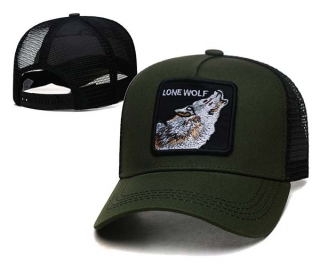 Wholesale Goorin Bros Lonewolf Olive Green Trucker Snapback Hat 8042